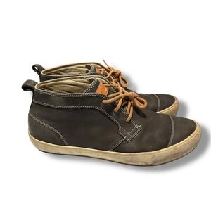 Fossil Men's Gray Leather Chukka Boots Rare‎ SAMPLE Size 9